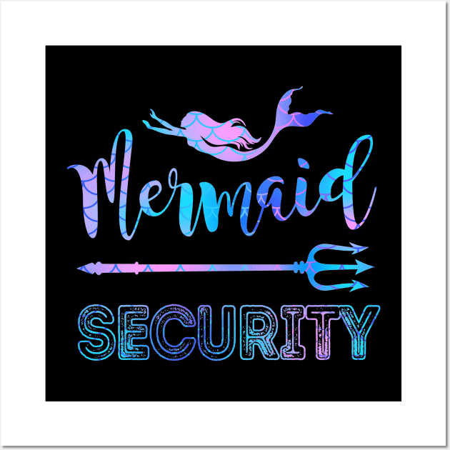 Merman Mermaid Security Wall Art by martinyualiso